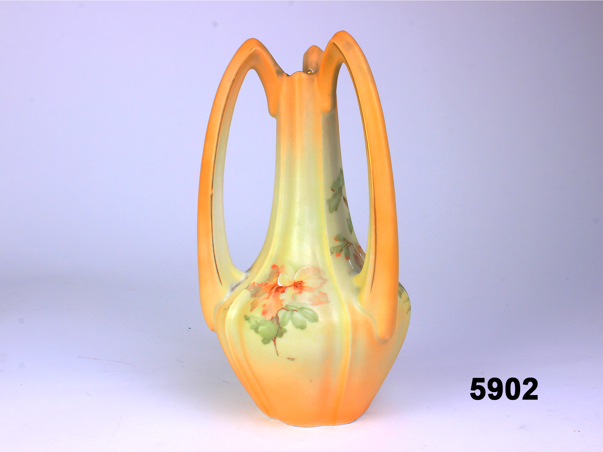 Worcester Style Art Nouveau Vase