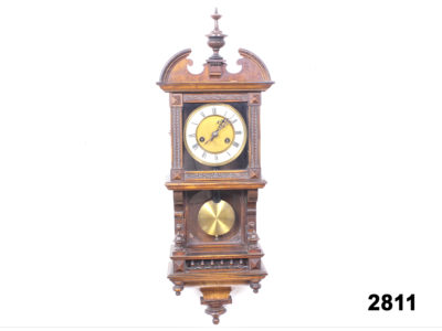 Vintage gothic wooden wall clock (Needs servicing) from Antiques of Kingston