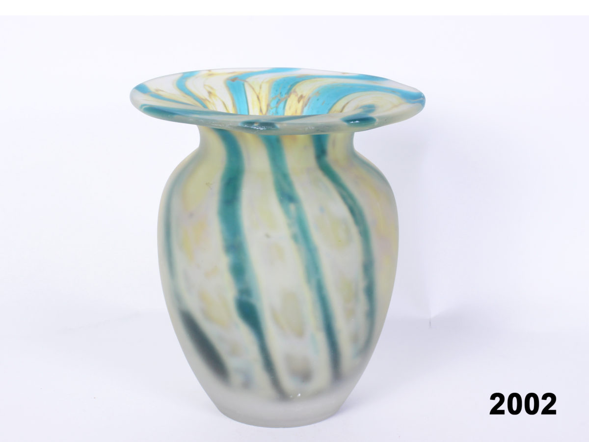 Heavy Mdina Glass Vase