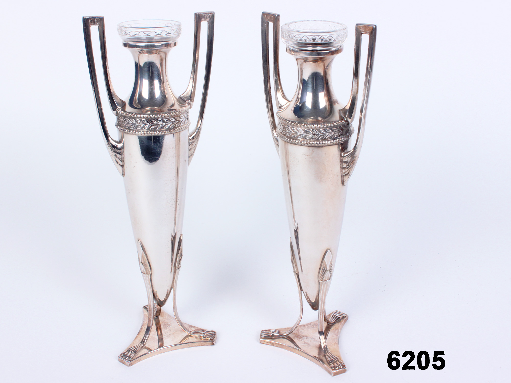 Silver Plated WMF Bud Vases