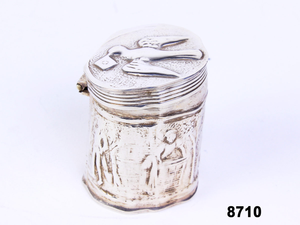 Antique Silver Pillbox