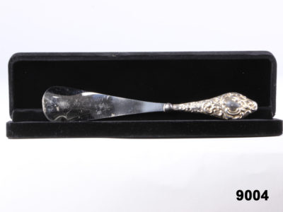 c1910 Silver and Steel Shoehorn