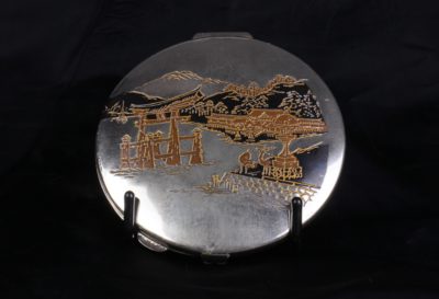 Silver Japanese Ladies compact