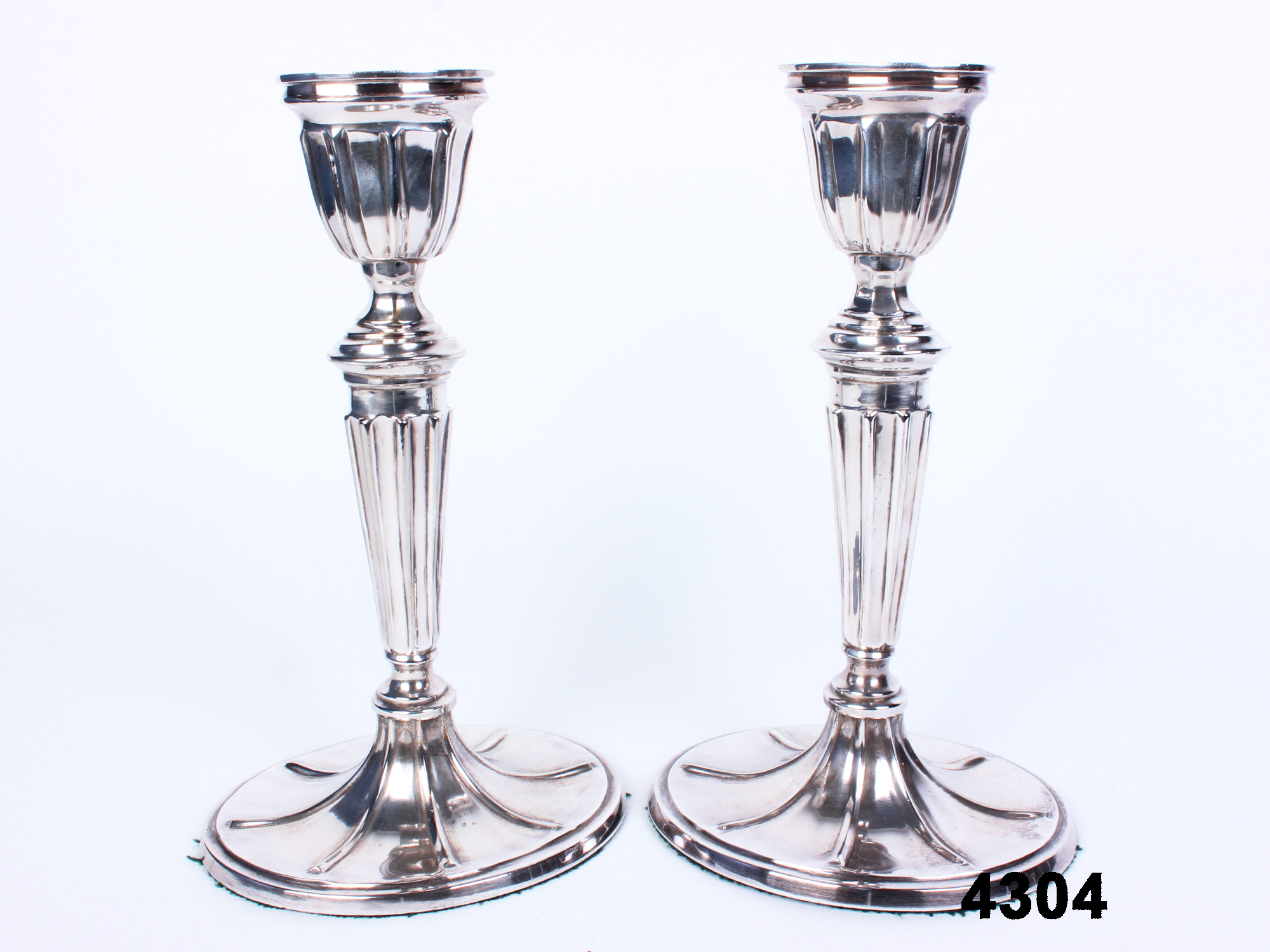 Pair Silver Plated Candlesticks