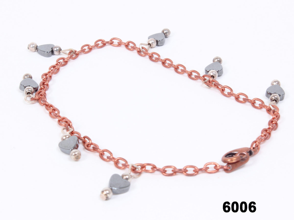 Navajo Copper and Hematite Anklet