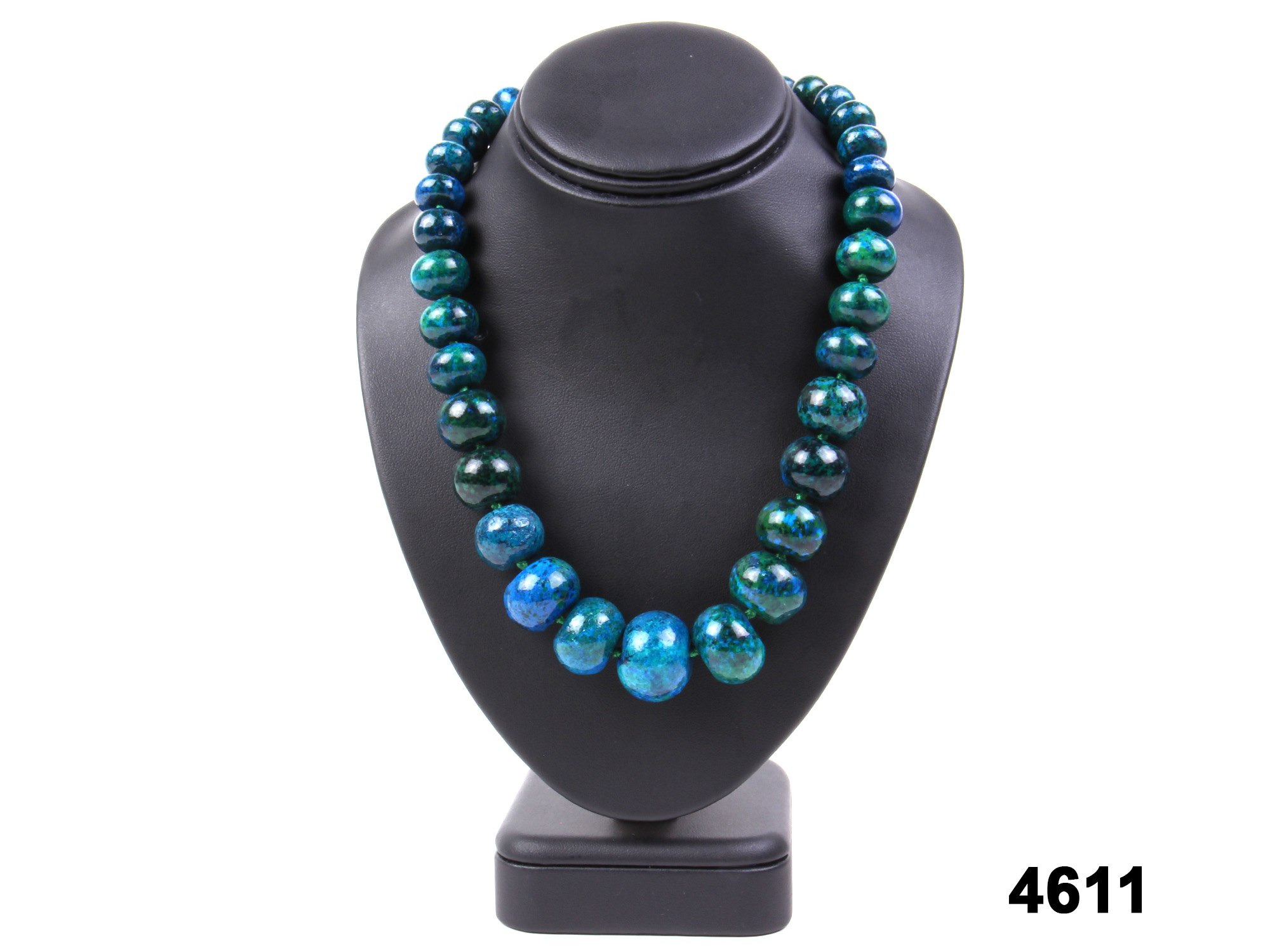 Vintage Blue Bead Necklace