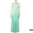 Front view of Vintage long hand-beaded dress by Robert Freres in peppermint green from Antiques of Kingston