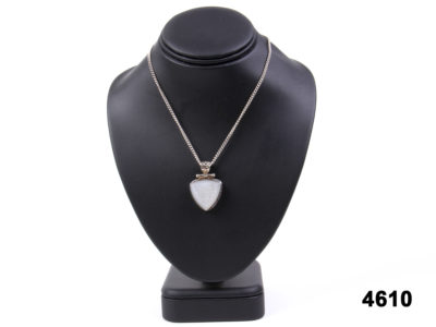 925 Sterling silver necklace with a quartz druzy pendant from Antiques of Kingston