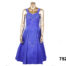 Front view of 50s Royal blue embellished full skirted evening dress from Antiques of Kingston