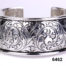 Front view of Vintage silver bangle from Antiques of Kingston