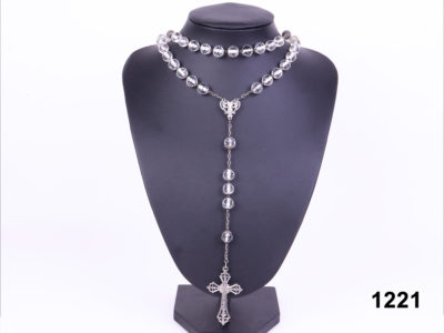 Crystal and Silver Rosary