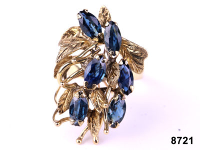 14 carat gold sapphire ring No hallmark but tested for gold from Antiques of Kingston