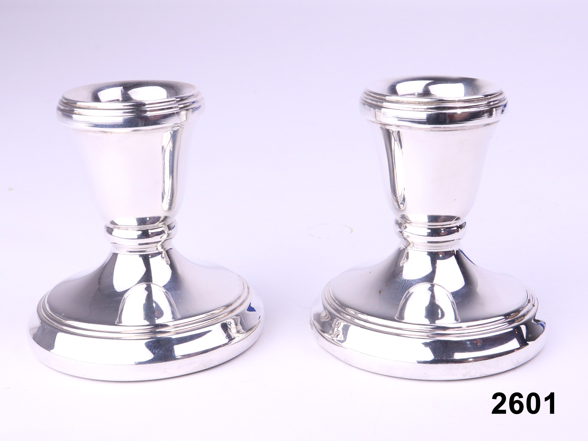 c1992 Small Sterling Silver Candlesticks