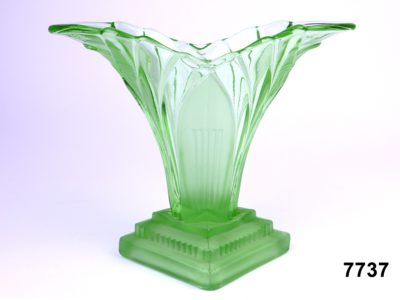 30s Deco Glass Vase