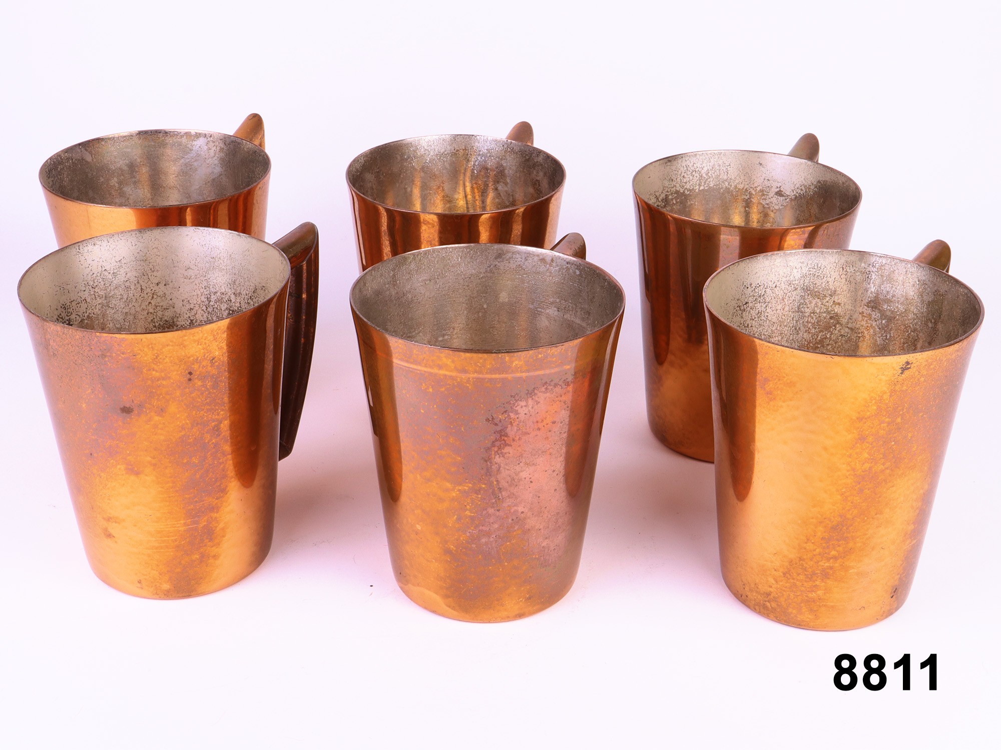 6 Copper Mugs