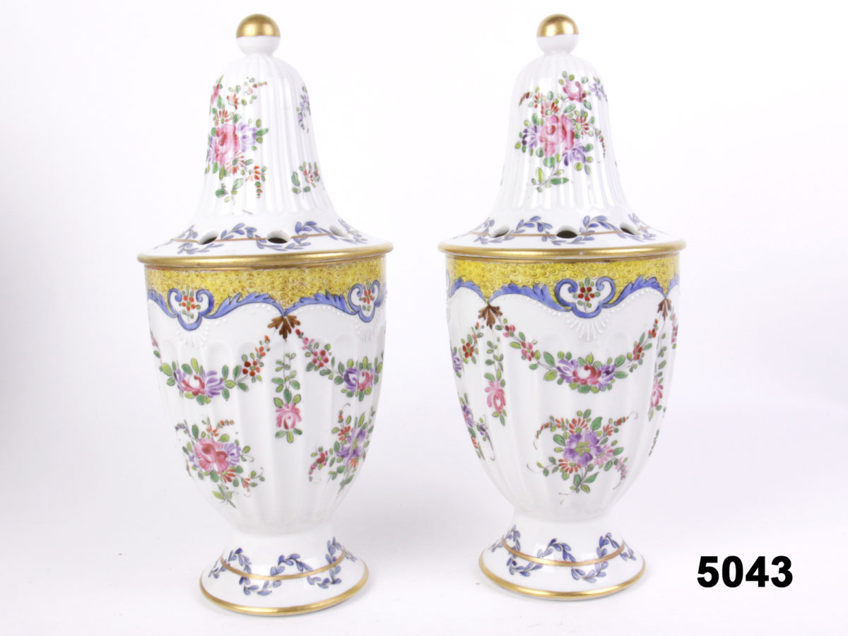 Pair 19th Century Paris Potpourris Urns