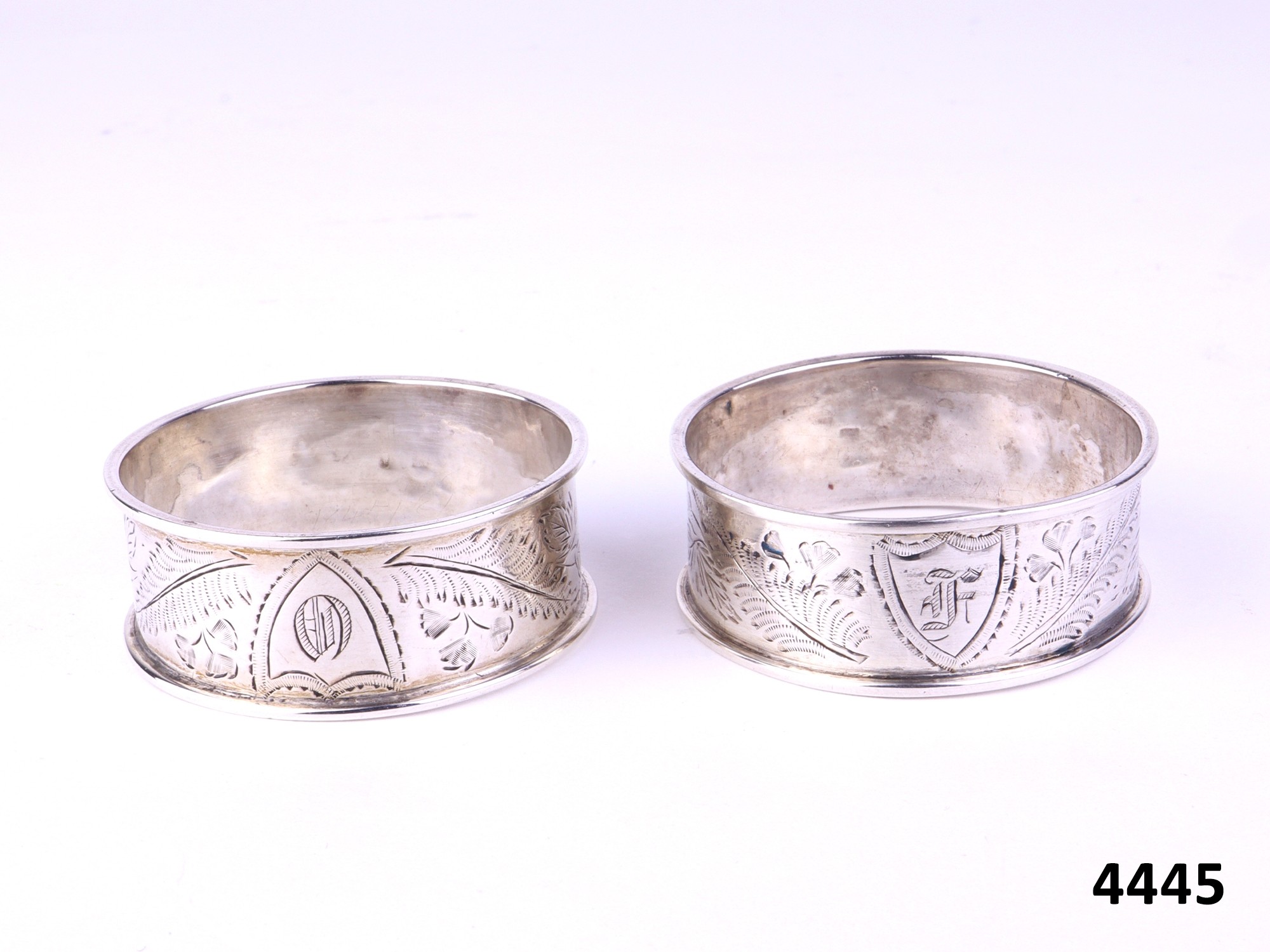 Pair Sterling Silver Napkin Rings