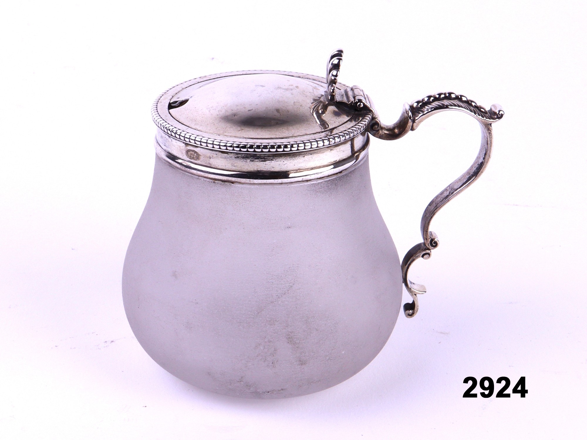 c1874 Sterling Silver Mustard Pot