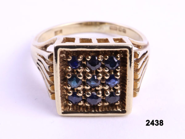 Sapphire Set Signet Ring