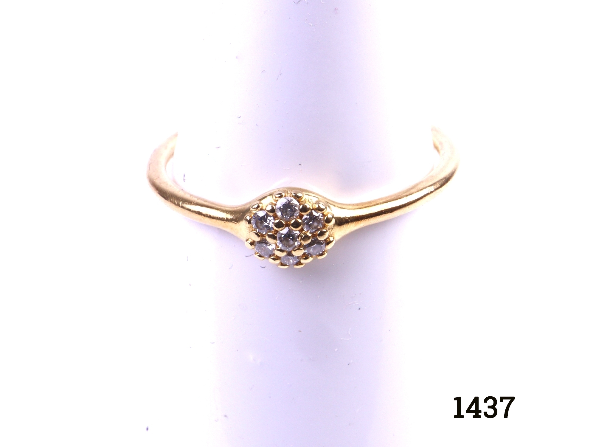 Pandora gold diamond ring deals