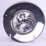 Danish silver pin dish with a figure of a ram to the centre Hallmarked Nrn 830 Measures 97mm in diameter Main photo showing front of dish on display stand