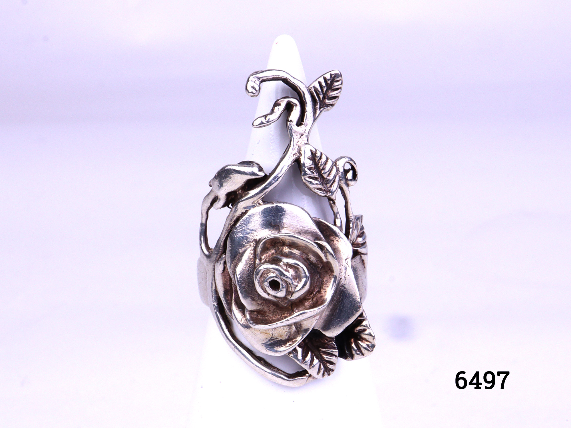 925 Silver Rose Flower Ring