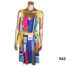 Vintage French multi-coloured dress with in a Mondrian style with block colours and yellow (chiffon?) accent on shoulders, neck & waist c1970s Made in Paris Size 10-12 Main photo showing front of dress displayed on mannequin