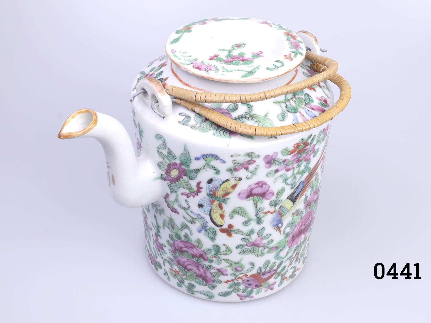Antique Famille Rose Teapot