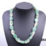 Vintage chunky pearl and aventurine necklace. Large pieces of aventurine separated by 3 short strands;2 of freshwater pearls and 1 of small aventurine pieces. Silver colour metal clasp and chain. Slightly extendable from 420mm to 500mm Main photo of necklace displayed on a stand