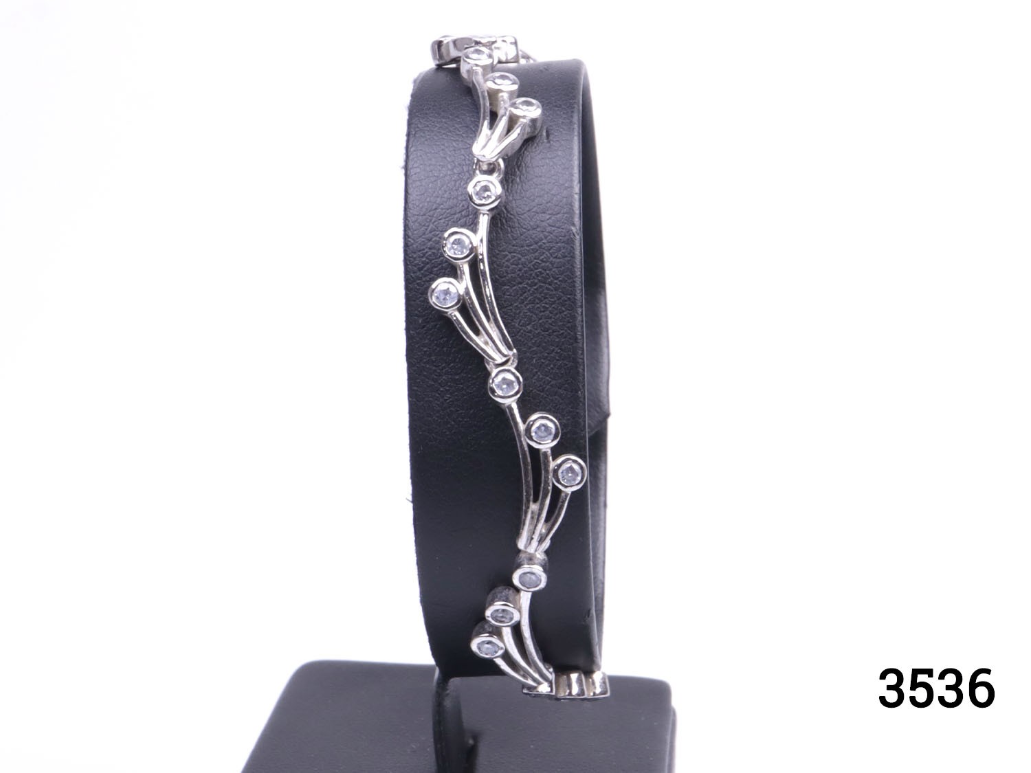 Vintage Silver CZ Bracelet