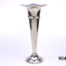 Vintage silver plated trumpet vase. Hallmarked EPNS to the side just under the top ridge. Measures 76mm in diameter at base and 107mm across the top. Main photo of vase from an eye level angle