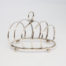 Early George V silver toast rack. Small sterling silver toast rack with partitions set at a very practical diagonal angle. Full hallmark to the top of lower frame for Birmingham assay c1919 and made by George Unite. Main photo of toast rack from the side showing full length