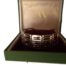 Hallmarked London 1977. Sterling silver 70's " gate" bracelet. With heart padlock. Very good condition. In original fitted box. Main photo of bracelet displayed inside its fitted case. (Image of bracelet is a little blurred)